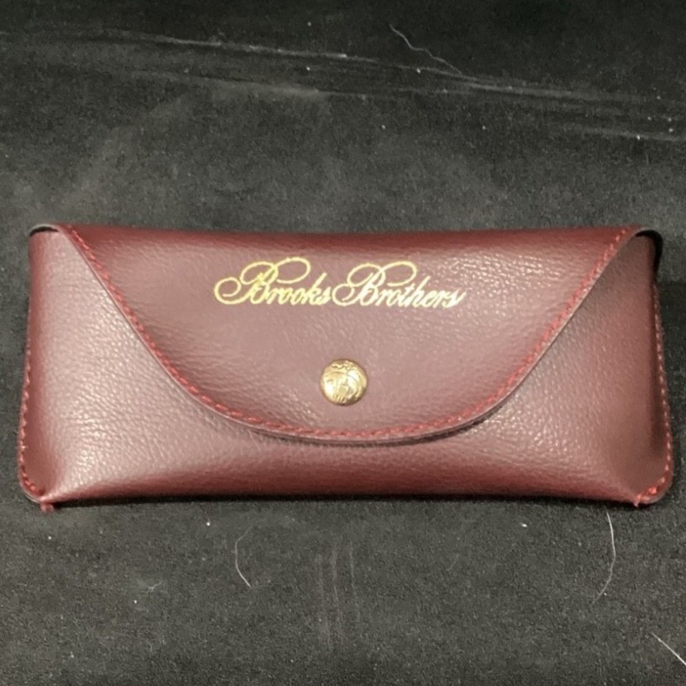 Brooks Brothers‎ Maroon Eyeglass Case Made in Italy 6"